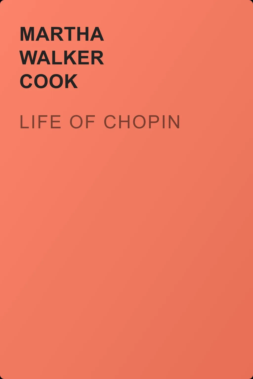 Life of Chopin — обложка книги