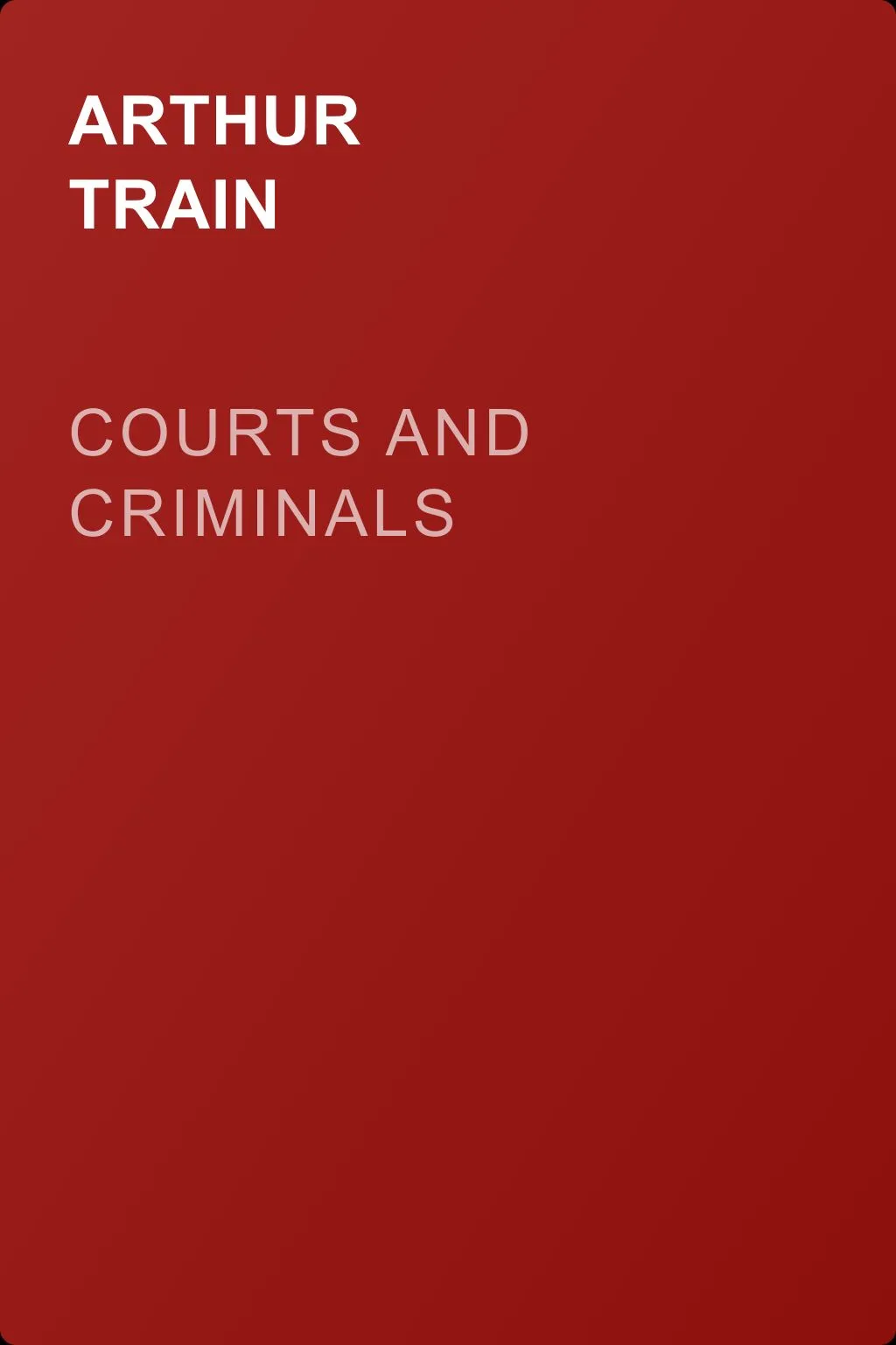 Courts and Criminals — обложка книги