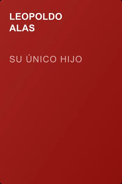 Su único hijo — обложка книги