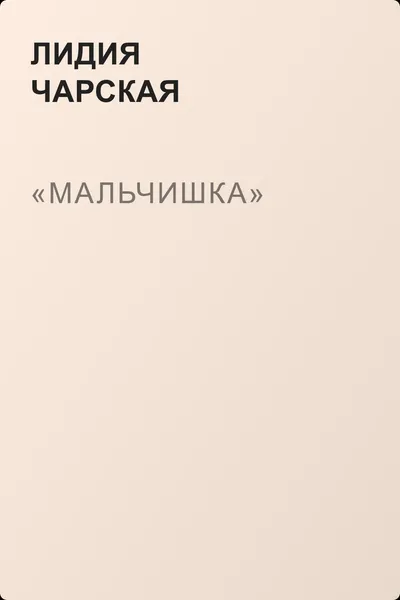 «Мальчишка» — обложка книги