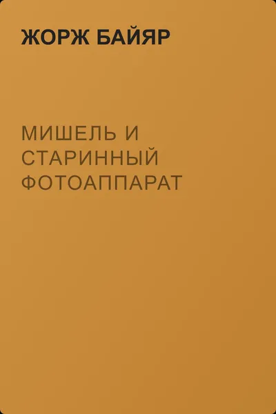 Мишель и старинный фотоаппарат — обложка книги