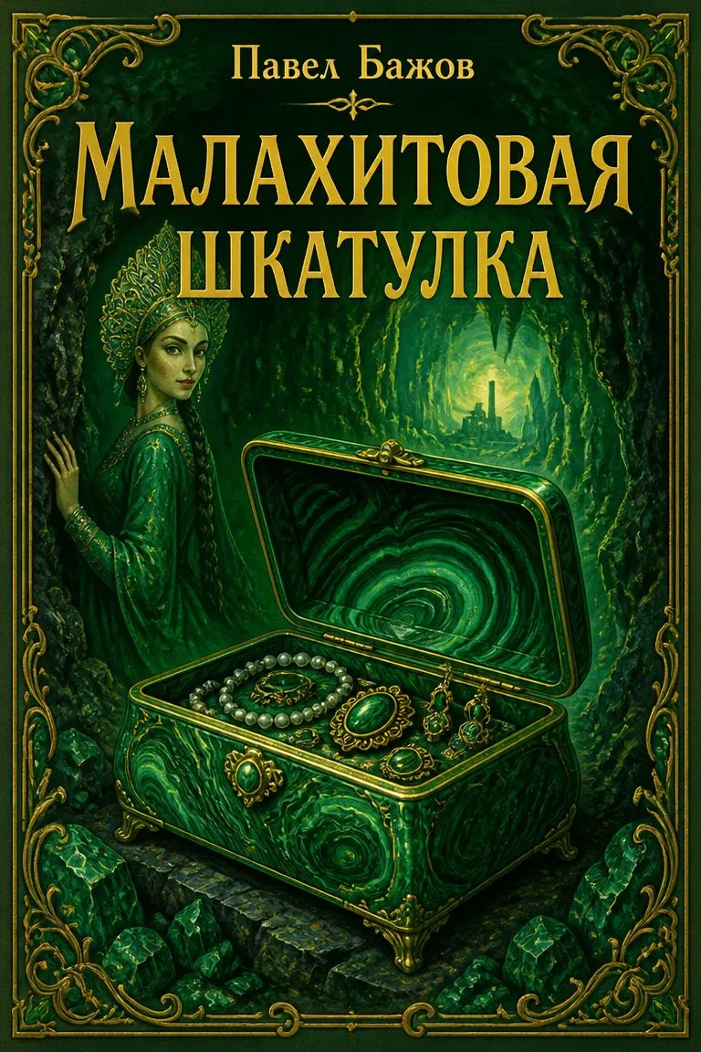 Малахитовая шкатулка — обложка книги