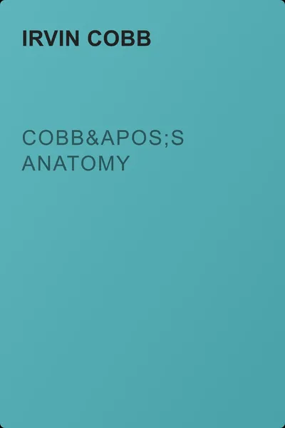 Cobb's Anatomy — обложка книги