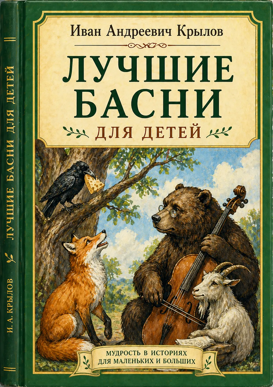 Лучшие басни для детей — обложка книги