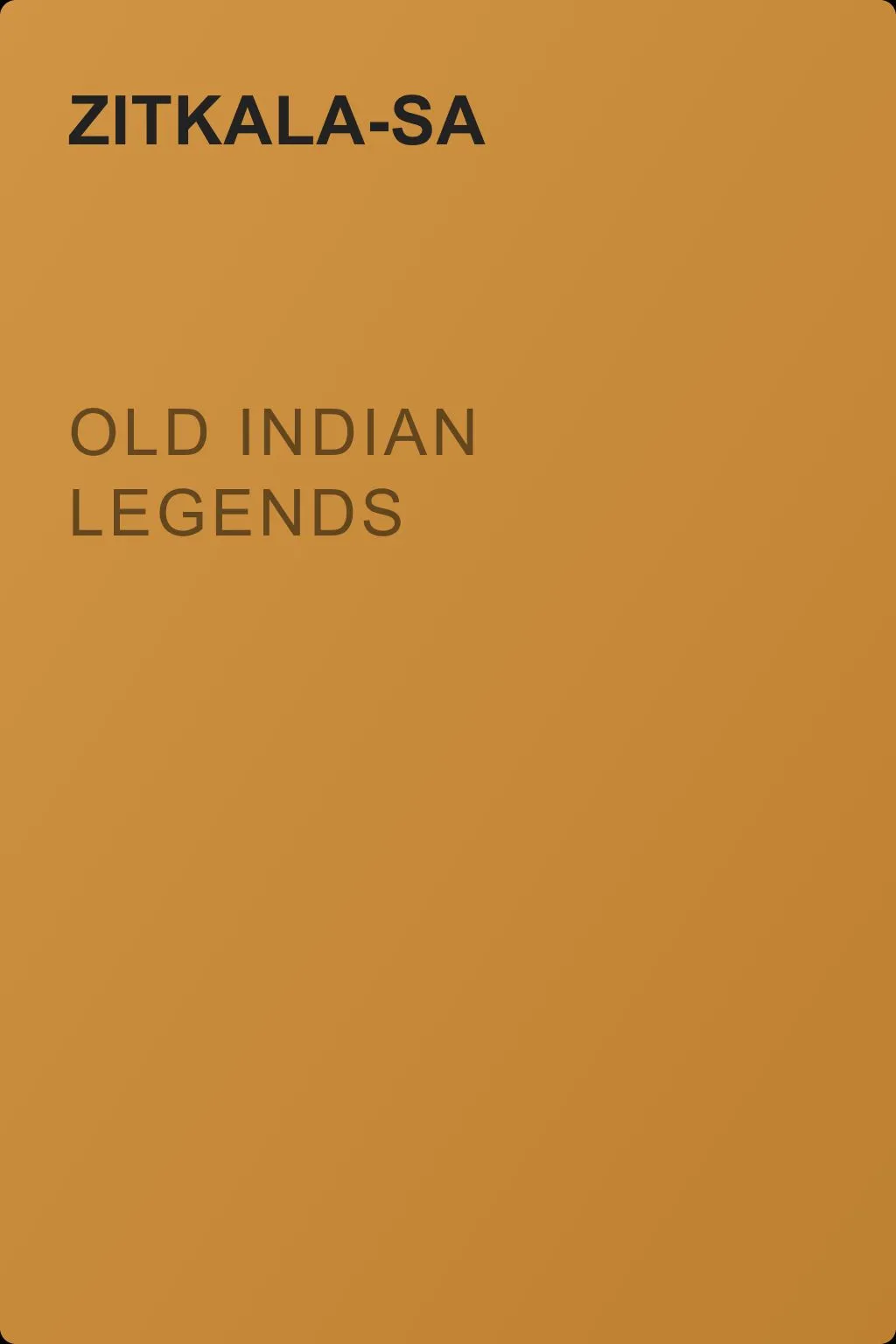 Old Indian Legends — обложка книги