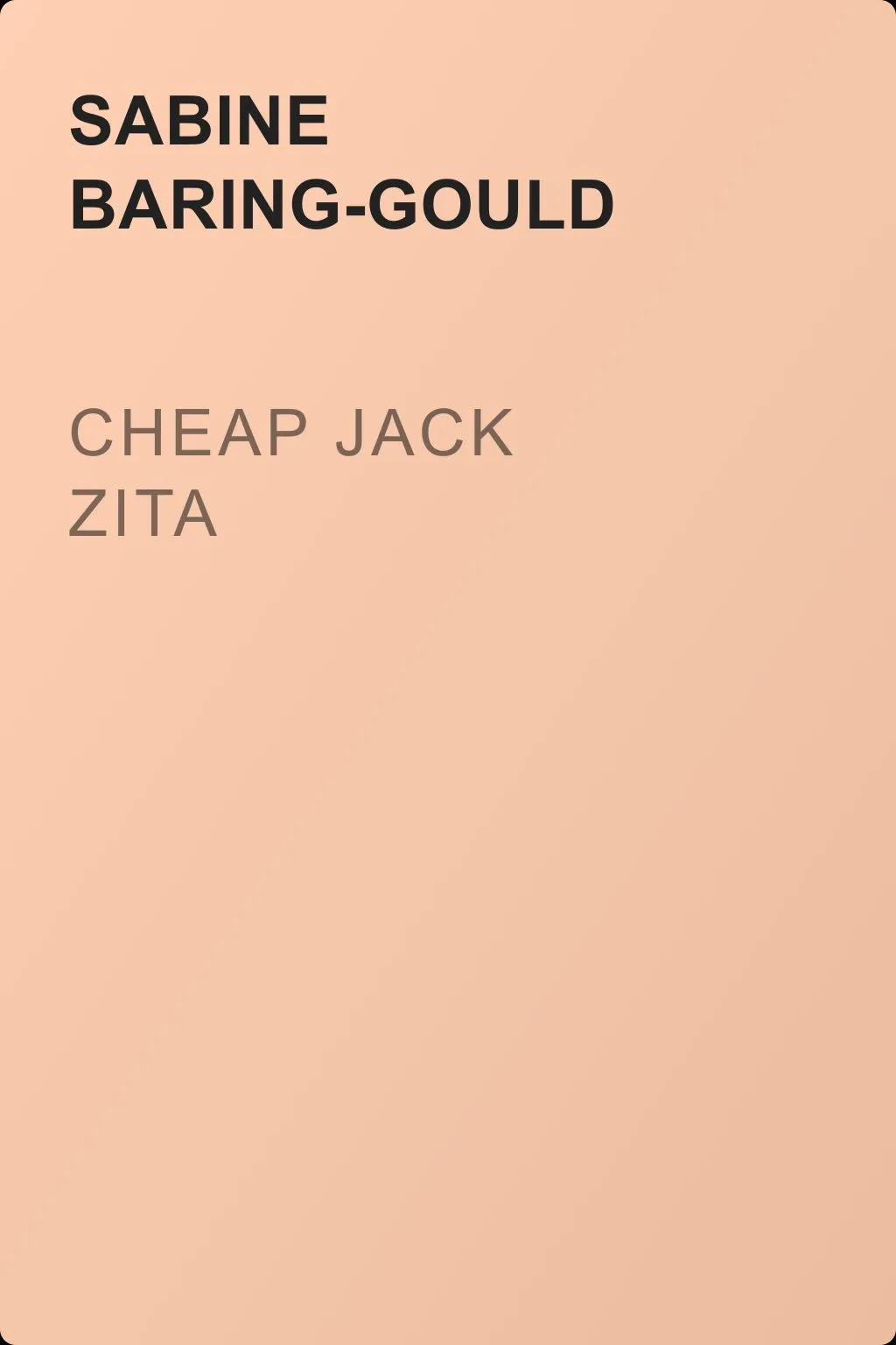 Cheap Jack Zita — обложка книги