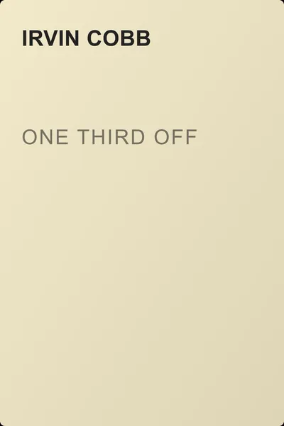 One Third Off — обложка книги