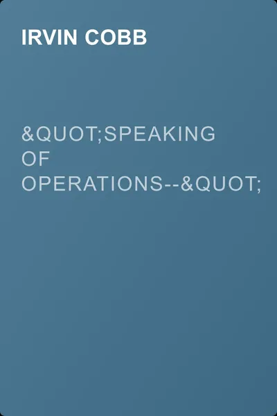 "Speaking of Operations--" — обложка книги