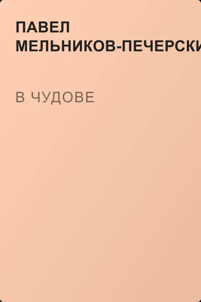 В Чудове — обложка книги