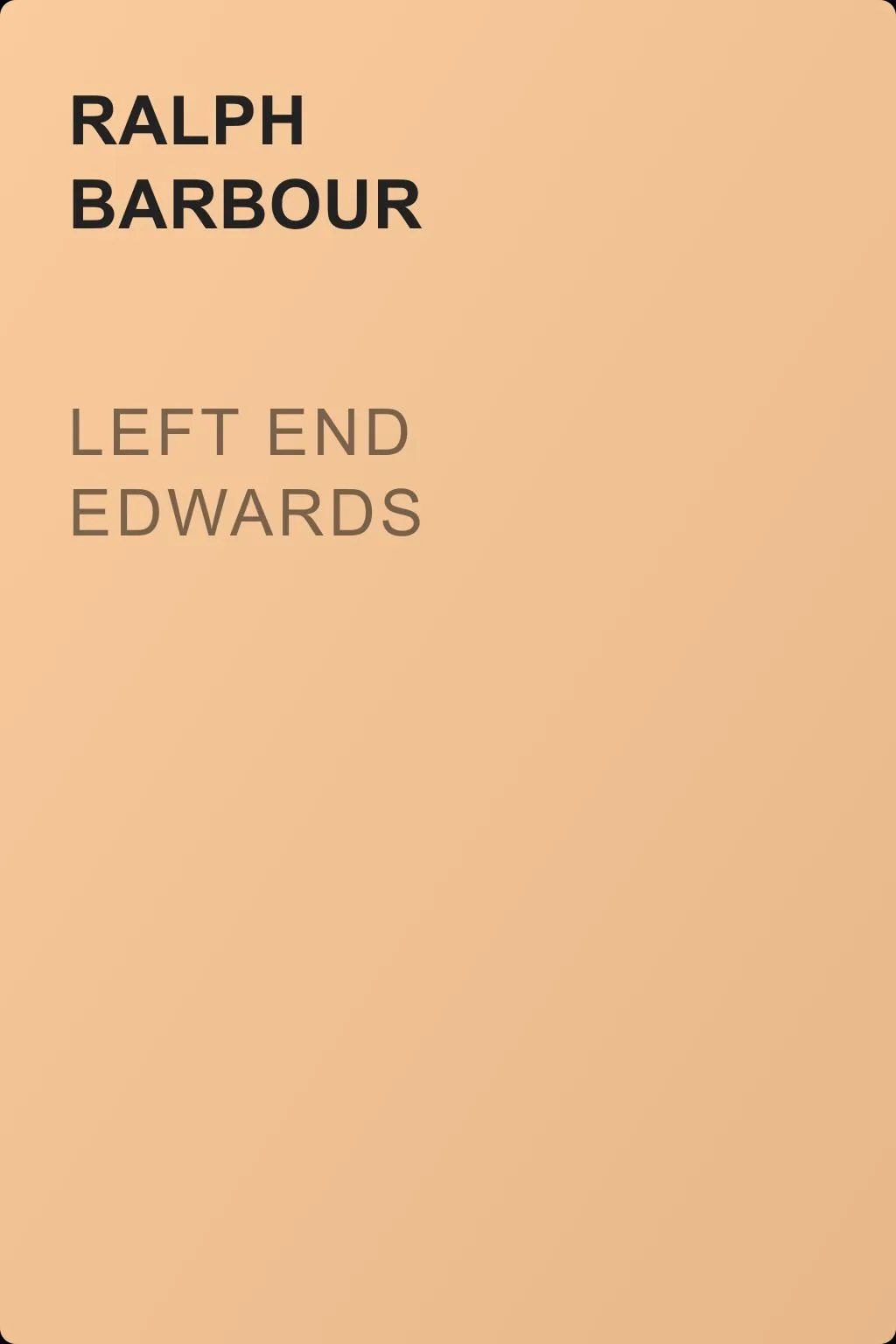 Left End Edwards — обложка книги