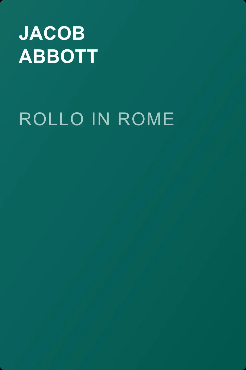 Rollo in Rome — обложка книги