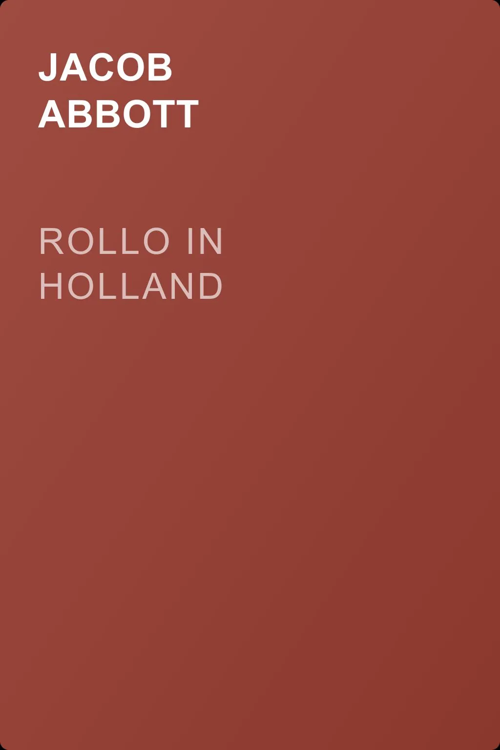 Rollo in Holland — обложка книги