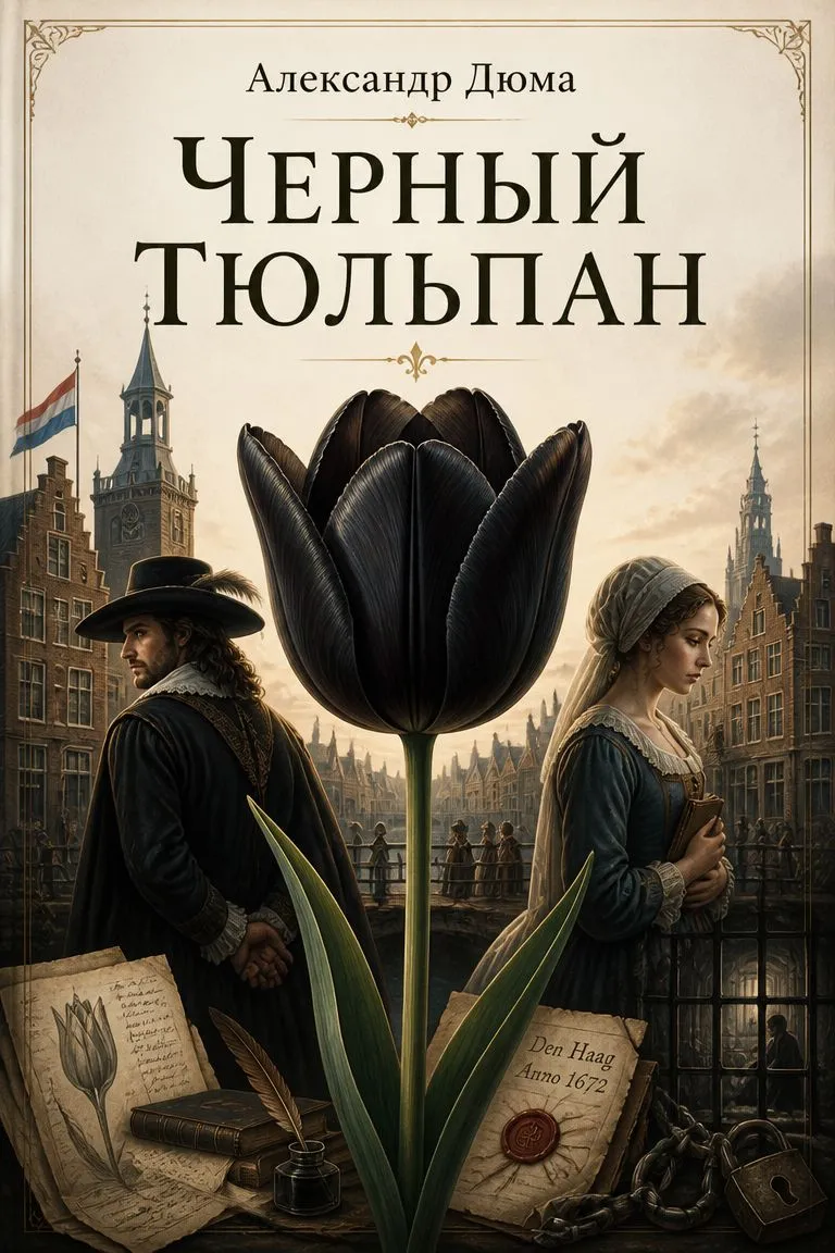 Черный тюльпан — обложка книги