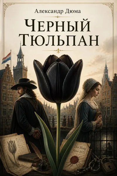 Черный тюльпан — обложка книги