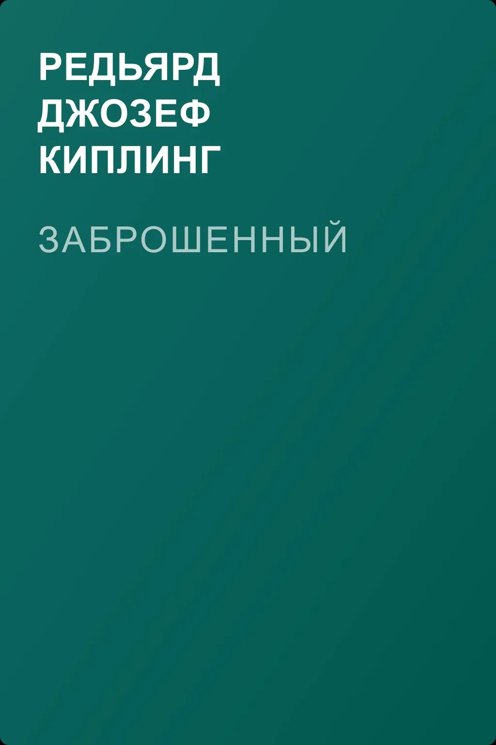 Заброшенный — обложка книги