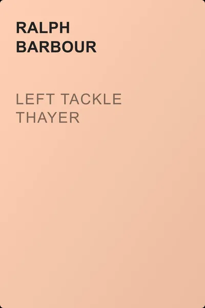 Left Tackle Thayer — обложка книги