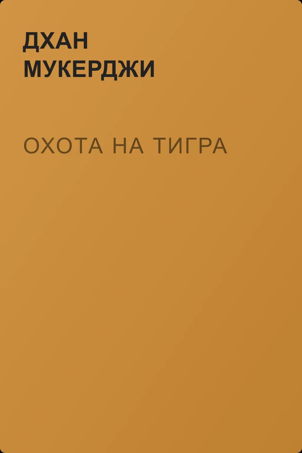 Охота на тигра — обложка книги