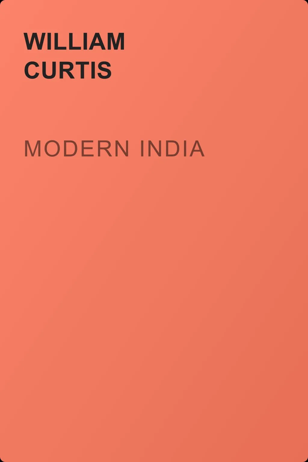 Modern India — обложка книги