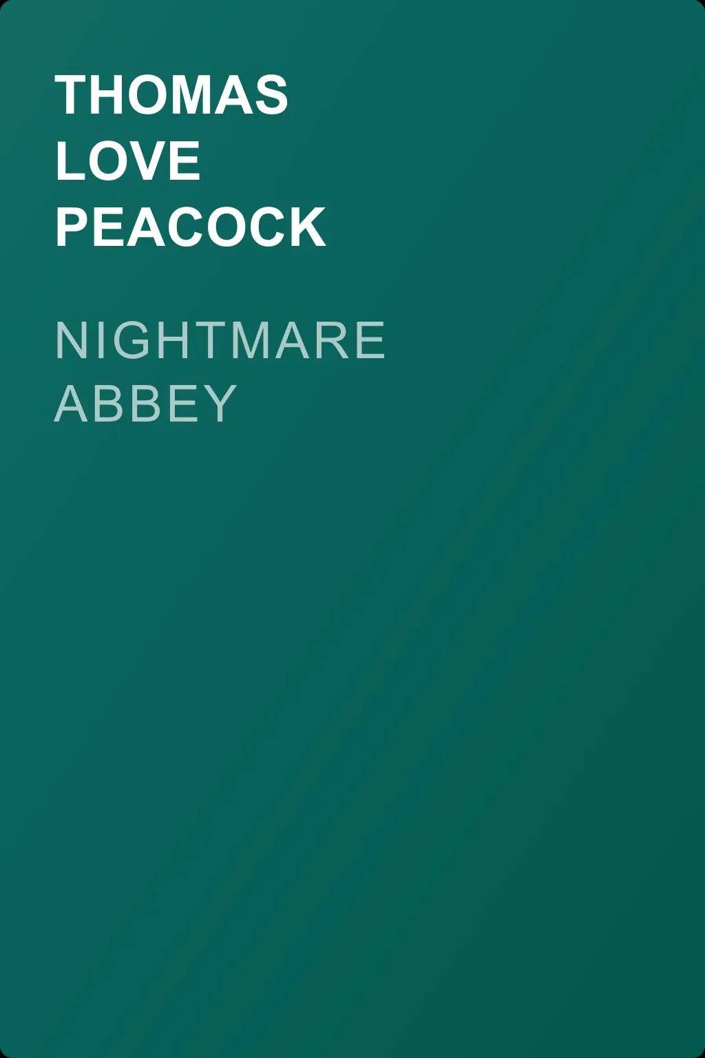 Nightmare Abbey — обложка книги