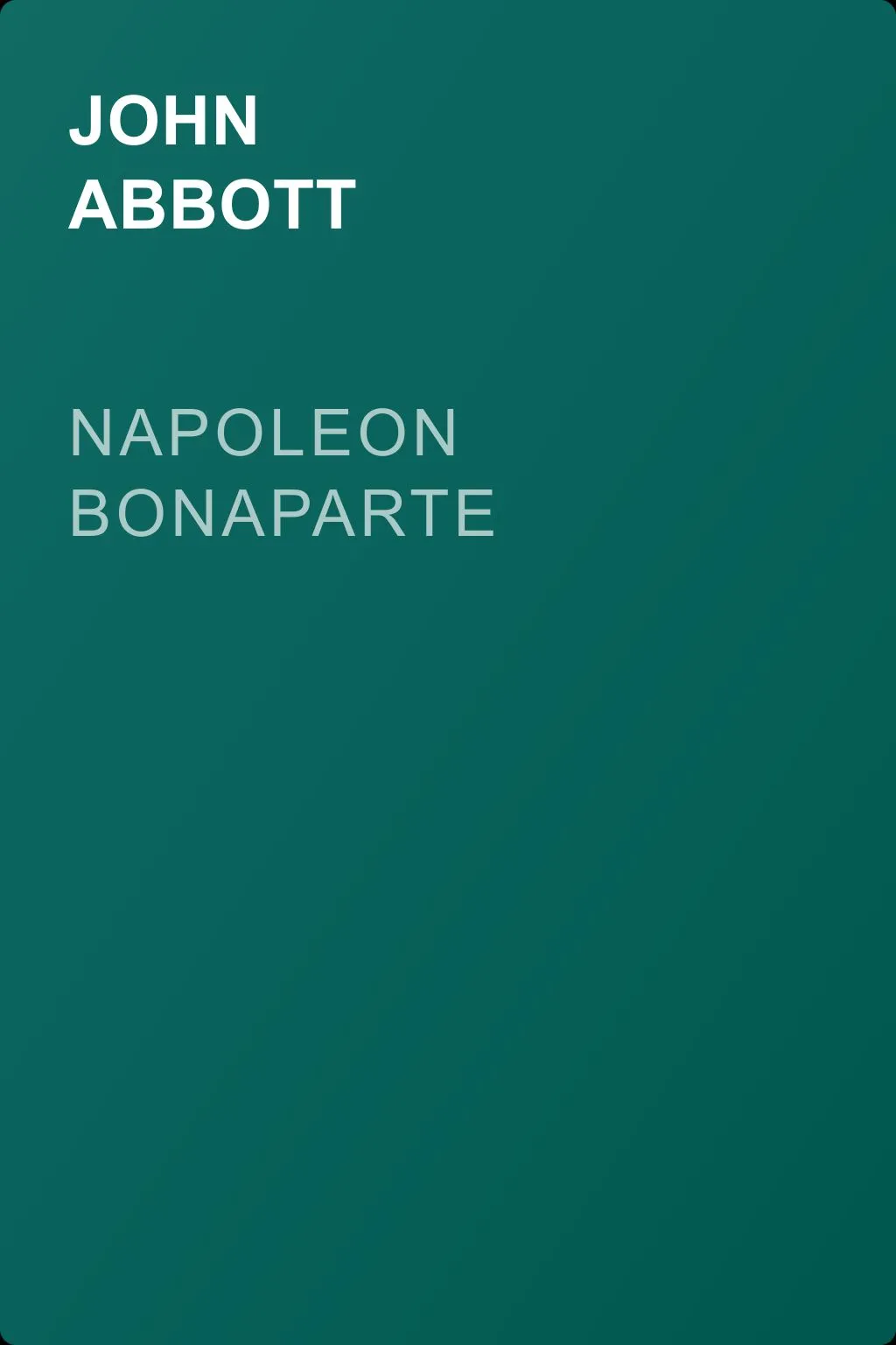 Napoleon Bonaparte — обложка книги