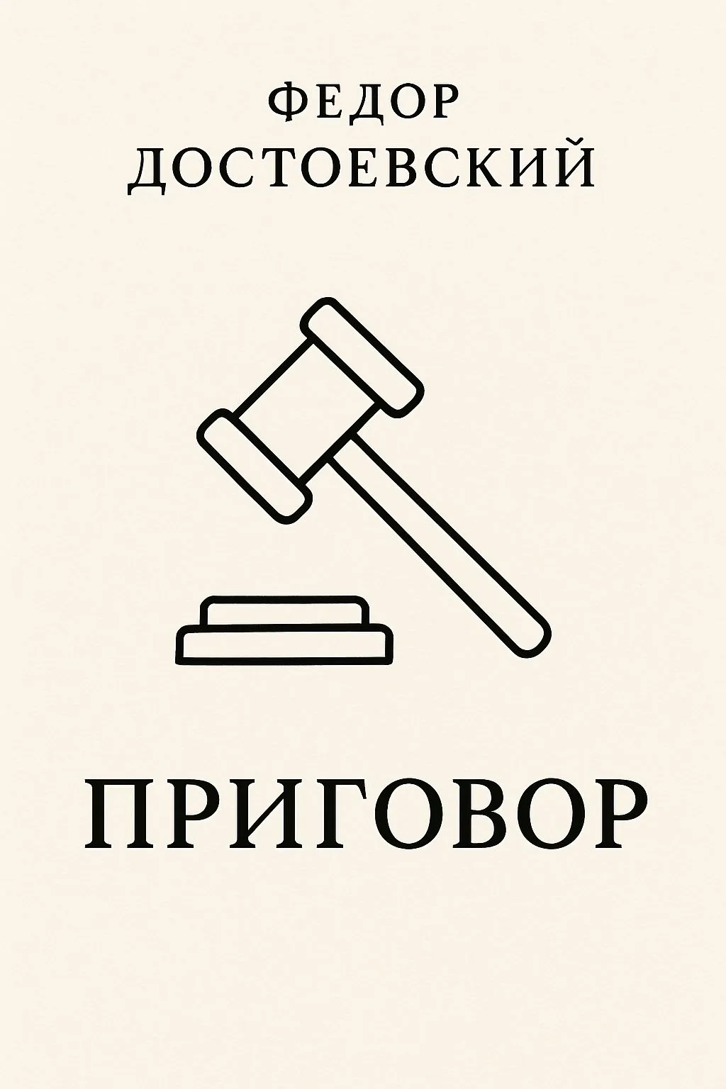 Приговор — обложка книги