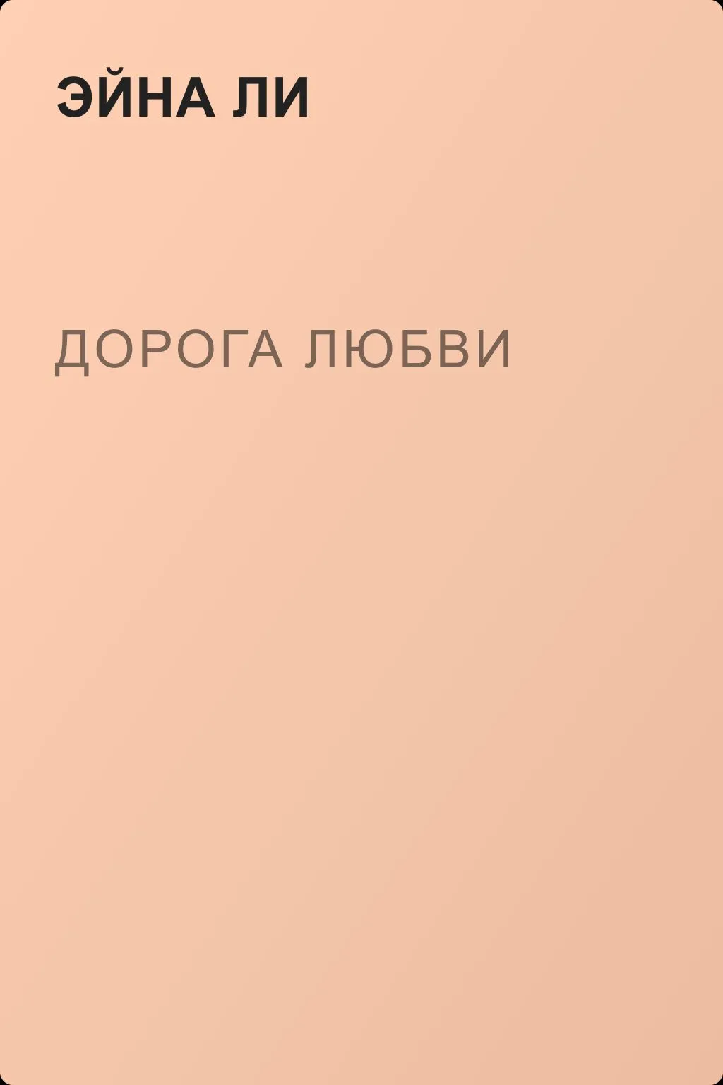 Дорога любви — обложка книги