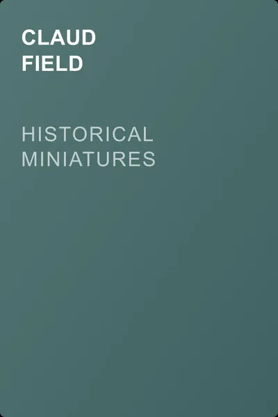 Historical Miniatures — обложка книги