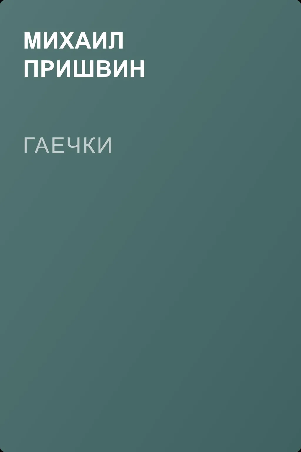 Гаечки — обложка книги