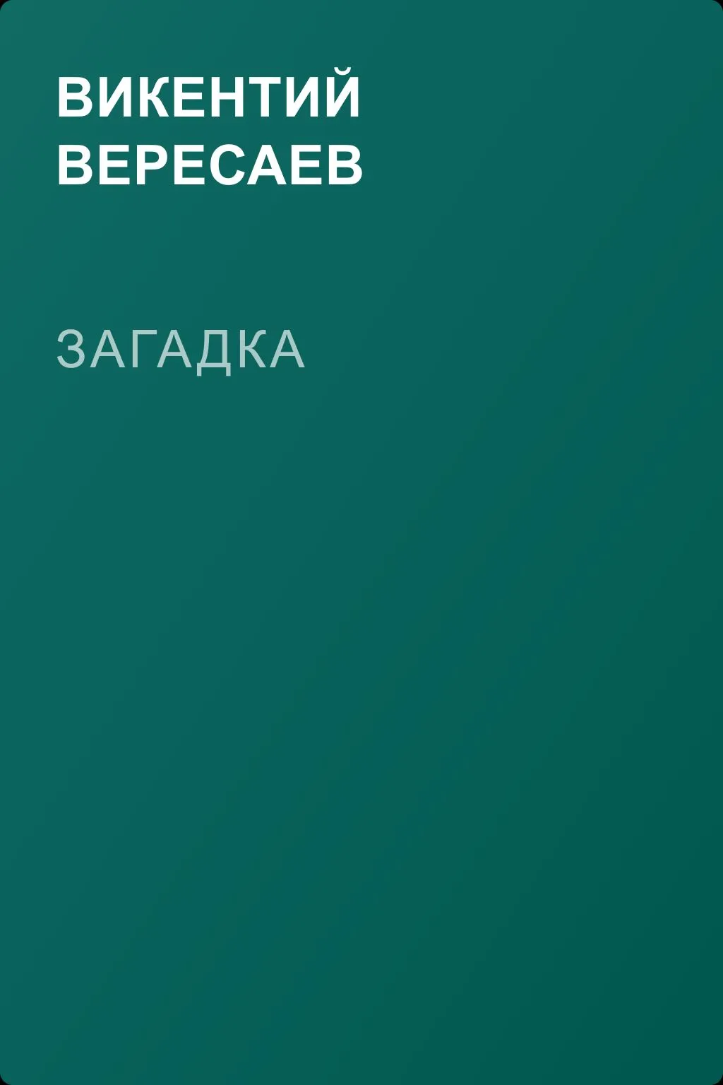 Загадка — обложка книги