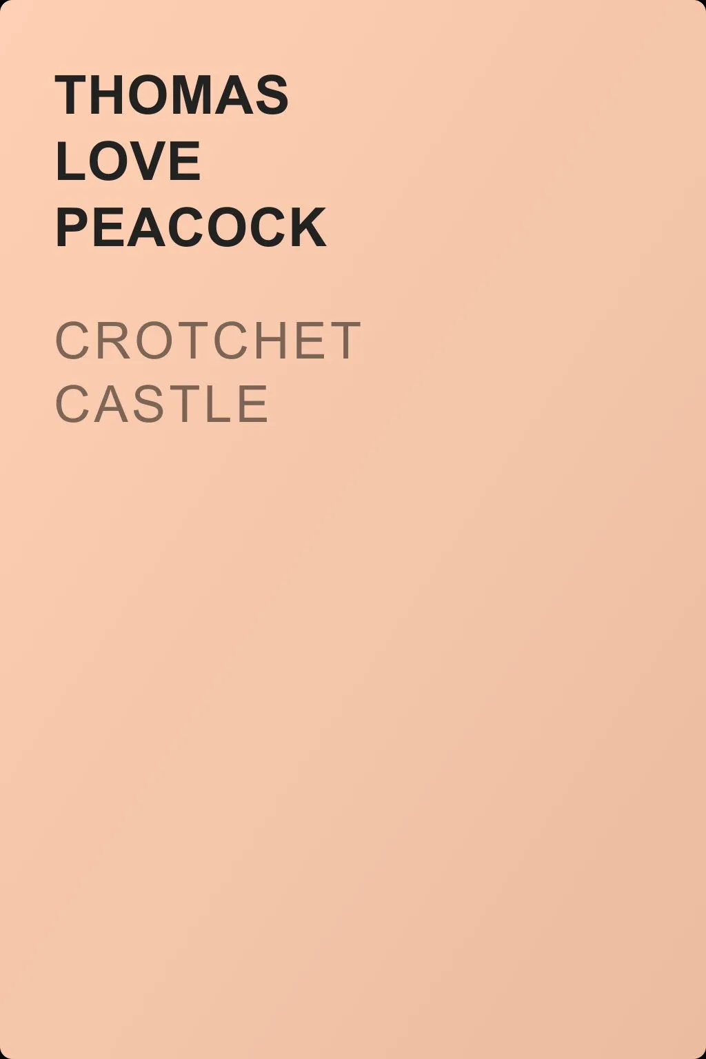 Crotchet Castle — обложка книги
