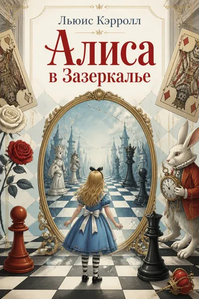 Алиса в Зазеркалье — обложка книги