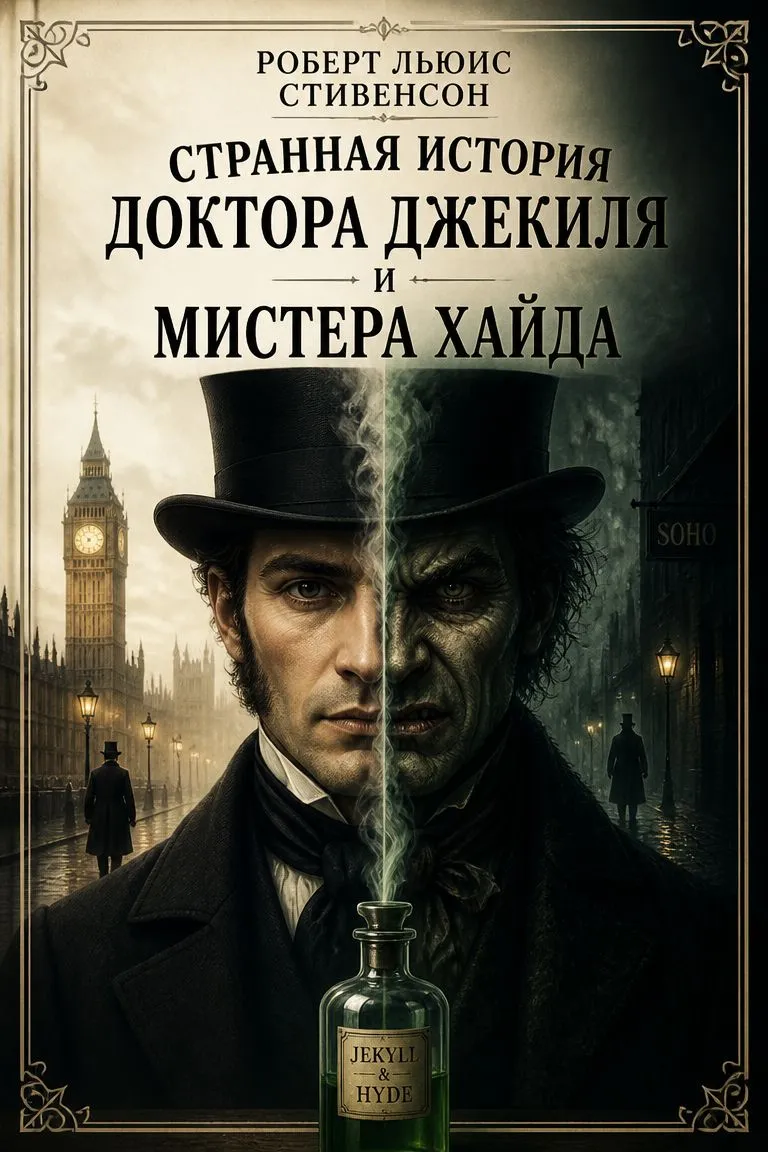 Странная история доктора Джекиля и мистера Хайда — обложка книги