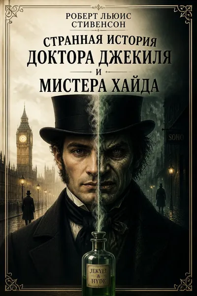 Странная история доктора Джекиля и мистера Хайда — обложка книги