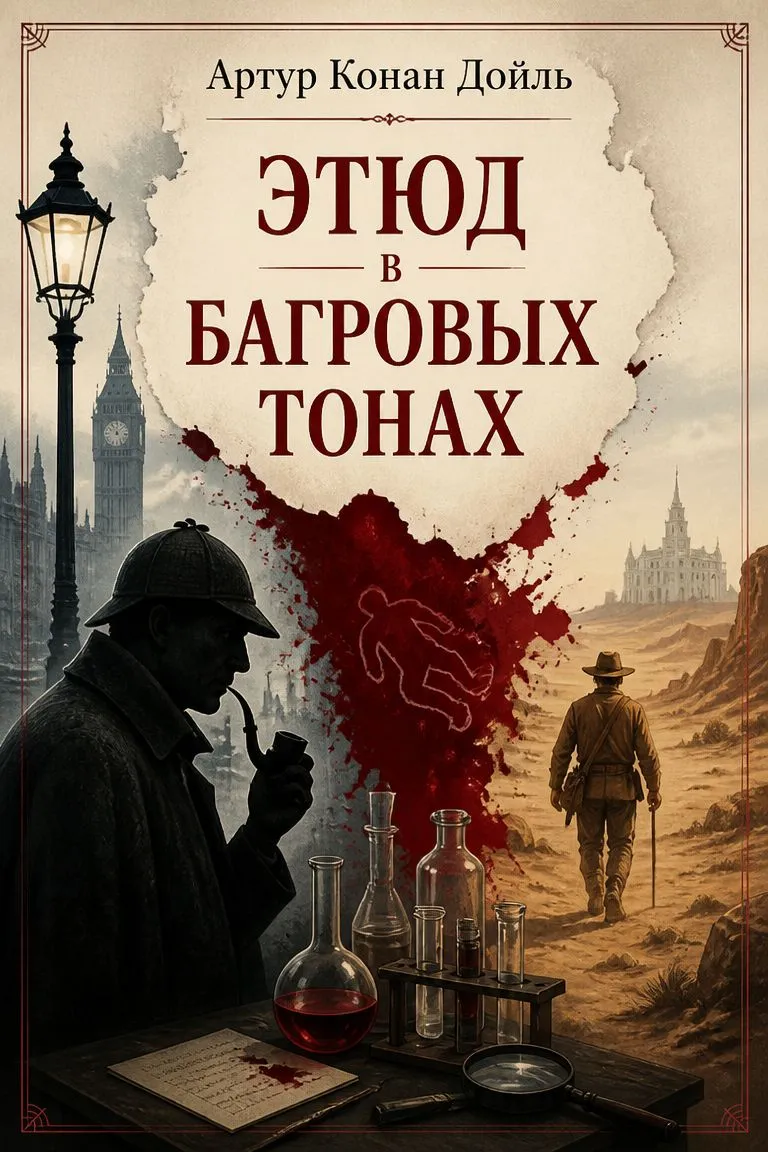 Этюд в багровых тонах — обложка книги