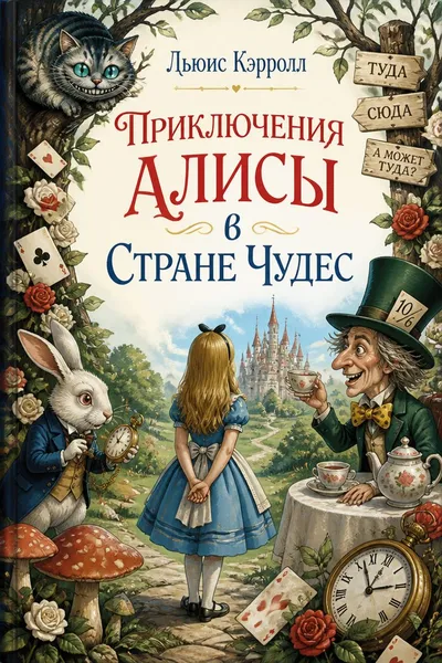 Приключения Алисы в Стране Чудес — обложка книги