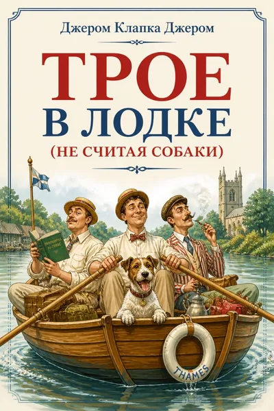 Трое в лодке (не считая собаки) — обложка книги