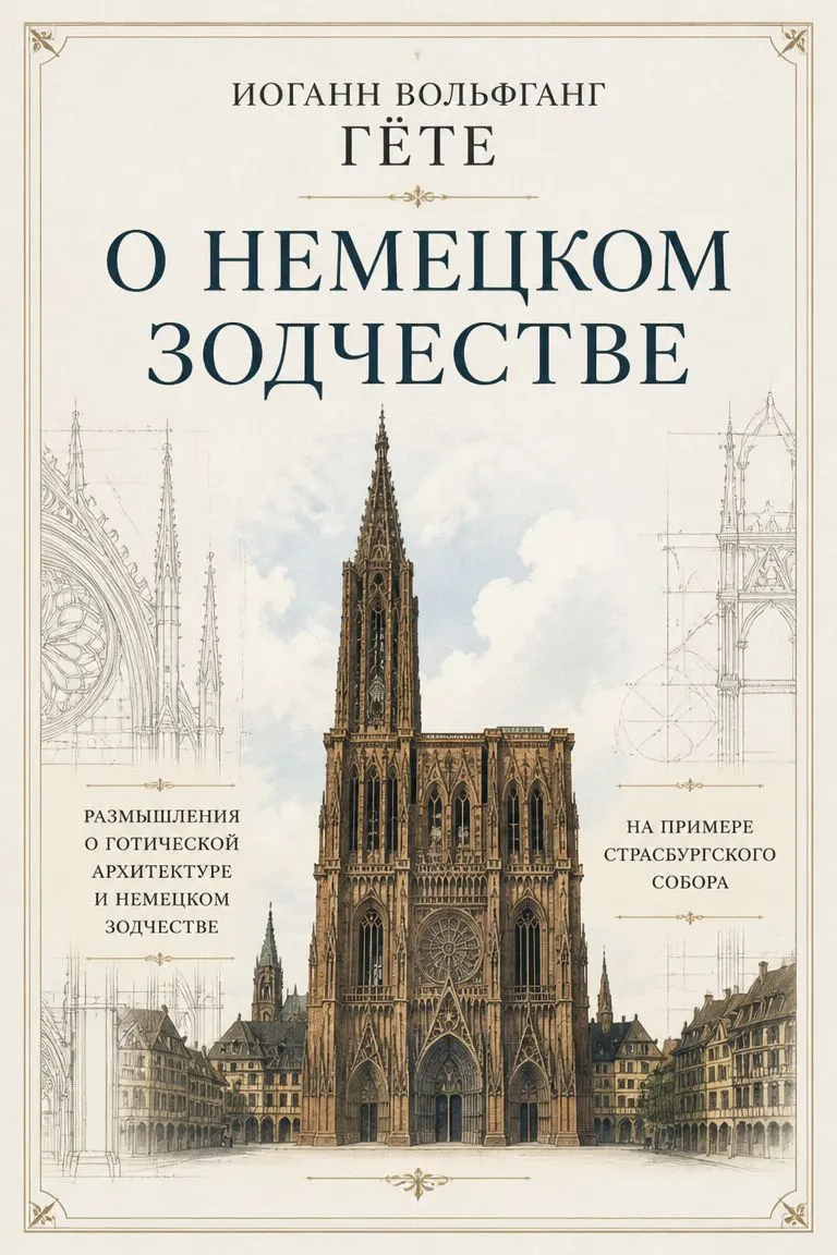 О немецком зодчестве — обложка книги
