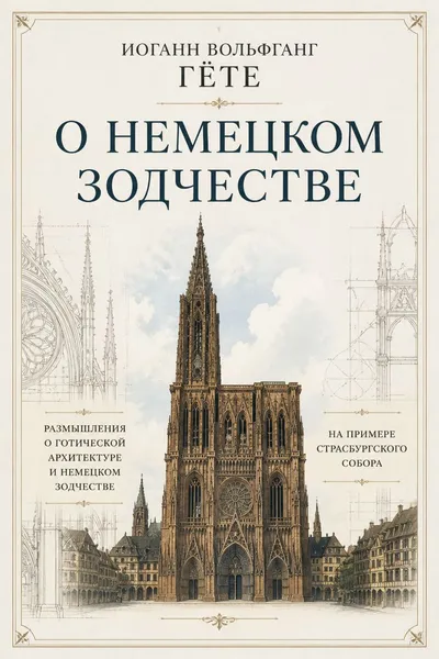 О немецком зодчестве — обложка книги