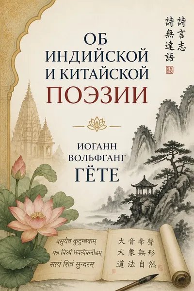 Об индийской и китайской поэзии — обложка книги