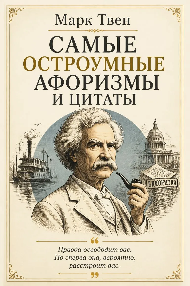Самые остроумные афоризмы и цитаты — обложка книги