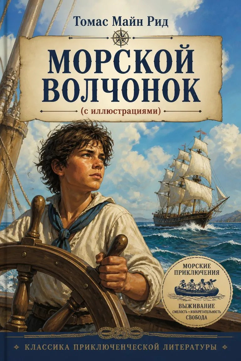 Морской волчонок (с иллюстрациями) — обложка книги