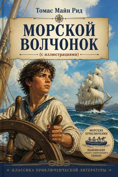 Морской волчонок (с иллюстрациями) — обложка книги