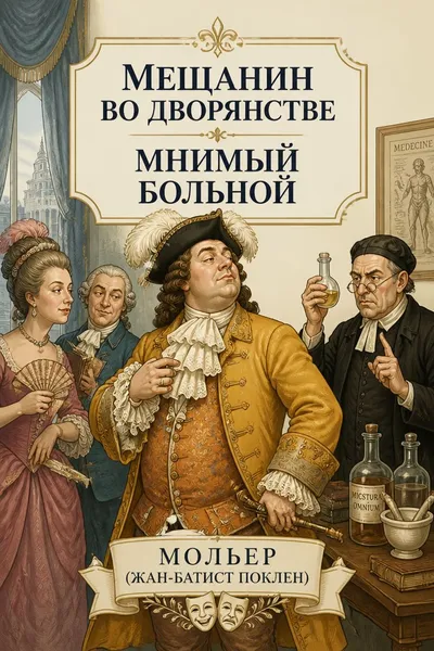 Мещанин во дворянстве. Мнимый больной — обложка книги
