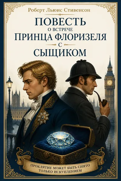 Повесть о встрече принца Флоризеля с сыщиком — обложка книги
