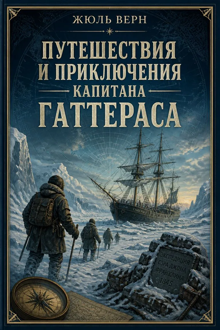 Путешествия и приключения капитана Гаттераса — обложка книги
