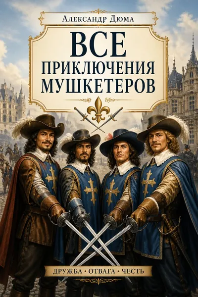 Все приключения мушкетеров — обложка книги