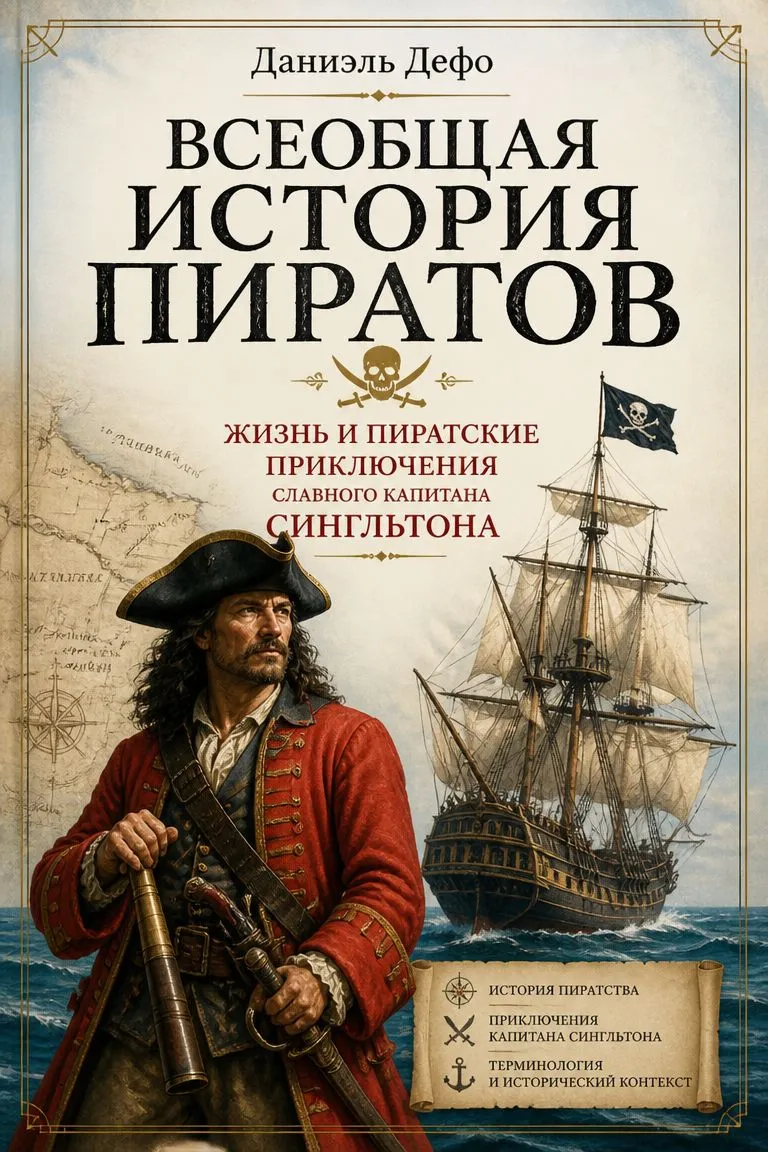 Всеобщая история пиратов. Жизнь и пиратские приключения славного капитана Сингльтона — обложка книги