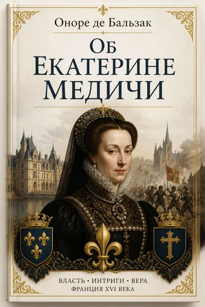 Об Екатерине Медичи — обложка книги