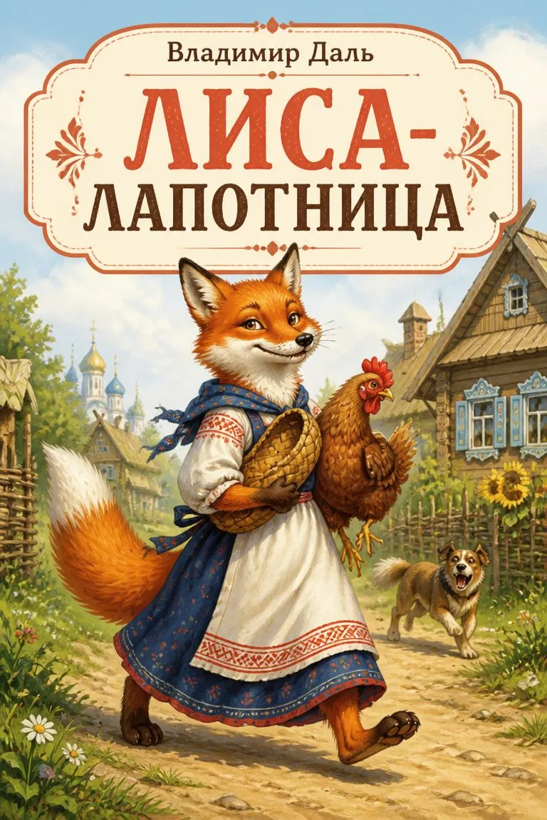 Лиса-лапотница — обложка книги