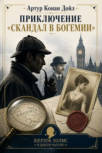 Приключение «Скандал в Богемии» — обложка книги